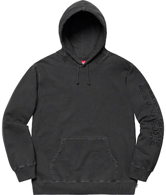Supreme Overdyed Hooded Sweatshirt Black Buy Supreme Overdyed Hooded Sweatshirt Black