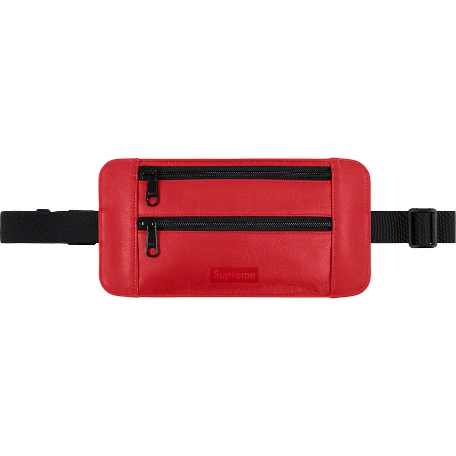 Supreme Leather Waist/Shoulder Pouch Red