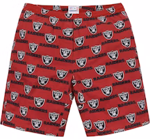 Supreme NFL Raiders 47 Twill Short Light Burgundy Supreme NFL Raiders 47 Twill Short Light Burgundy