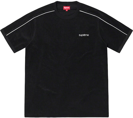 Supreme Baju Pendek Lengan Stripe Terry Hitam Buy Supreme Baju Pendek Lengan Stripe Terry Hitam