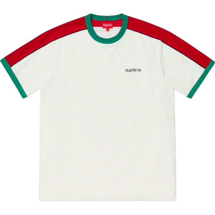 Buy Baju Supreme Shoulder Stripe Terry S/S Putih