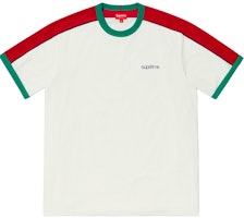Supreme Shoulder Stripe Terry S/S Top White