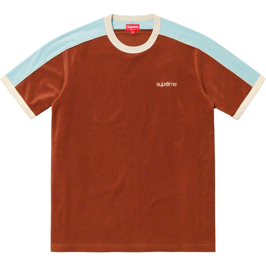 Supreme Shoulder Stripe Terry S/S Top Brown - Novelship