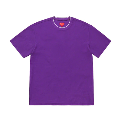 Supreme Stripe Rib Waffle Top Purple