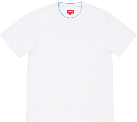 Supreme Atasan Waffle Putih dengan Jalur Rib Bergaris Buy Supreme Atasan Waffle Putih dengan Jalur Rib Bergaris