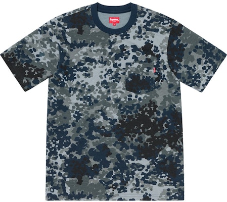 Supreme S/S Pocket Tee Navy German Camo Buy Supreme S/S Pocket Tee Navy German Camo