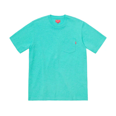 Supreme S/S Pocket Tee Pale Blue (SS19)