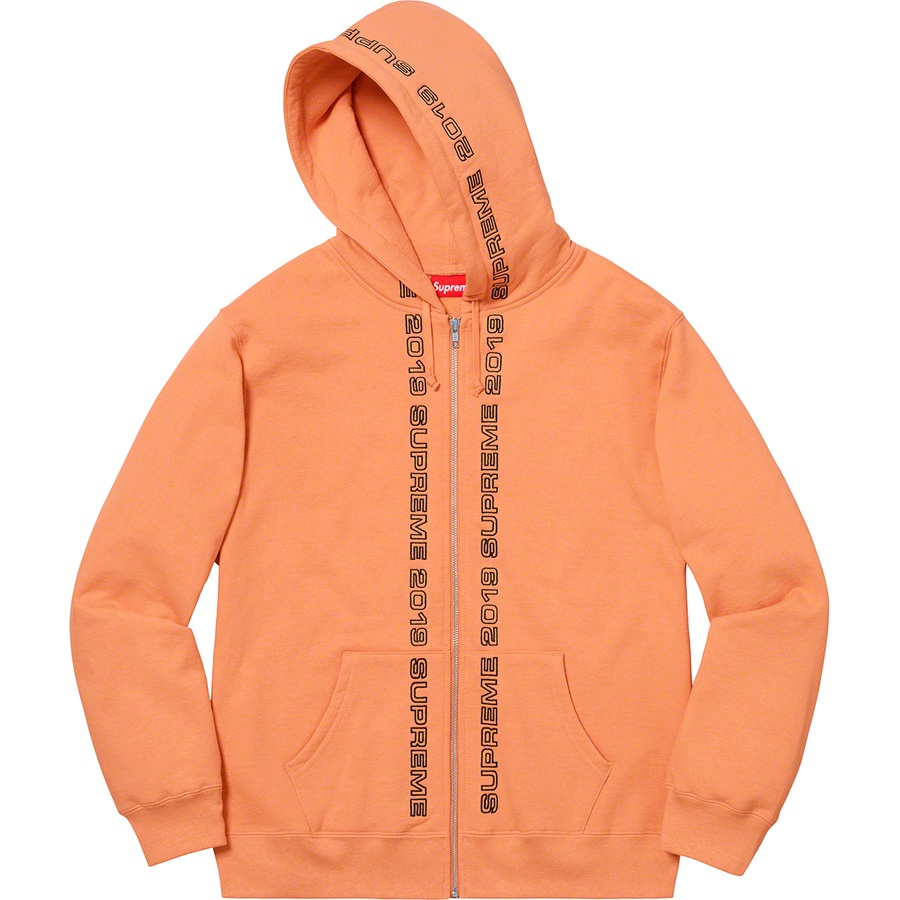 Order Supreme Topline Zip Up Sweatshirt Pale Orange