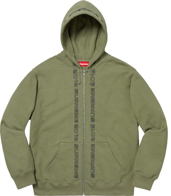 Supreme 顶线拉链卫衣 浅橄榄色 Buy Supreme 顶线拉链卫衣 浅橄榄色