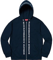 Supreme Topline Zip Up Sweatshirt Navy Supreme Topline Zip Up Sweatshirt Navy