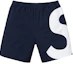 Buy Supreme S标志短裤 海军蓝