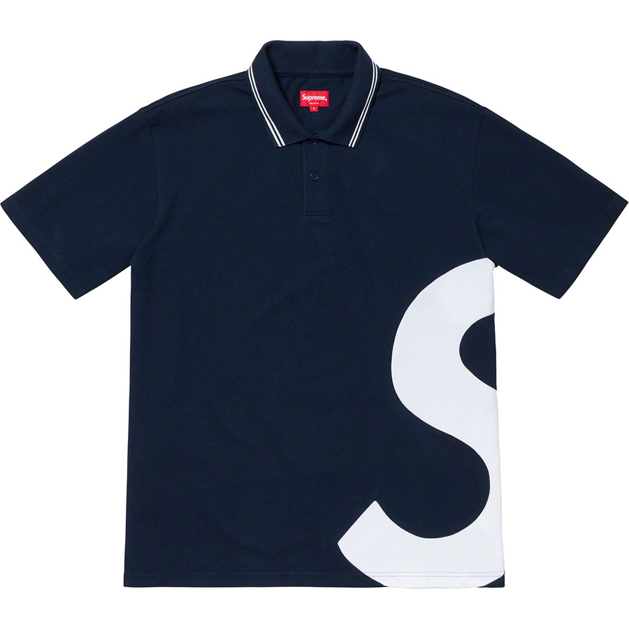 Supreme S Logo Polo Navy - Novelship