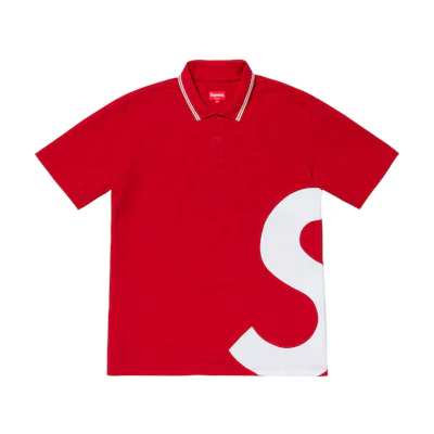 Supreme S Logo Polo Red