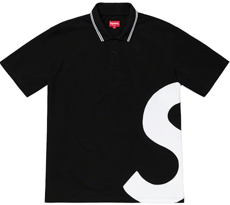 Supreme S Logo Polo Black Buy Supreme S Logo Polo Black