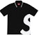 Supreme S Logo Polo Black