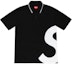 Buy Supreme S Logo Polo Black