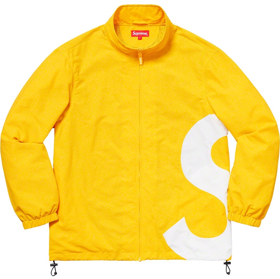 supreme-s-logo-track-jacket-yellow