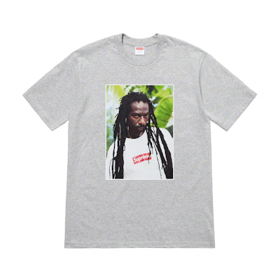 Supreme Buju Banton Tee Heather Grey