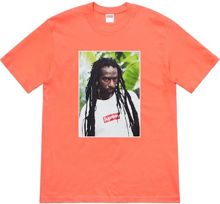 Supreme Buju Banton Tee Neon Orange Buy Supreme Buju Banton Tee Neon Orange