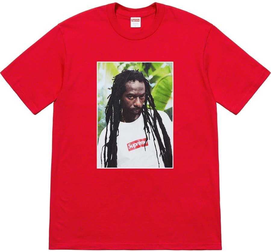 supreme-buju-banton-tee-red
