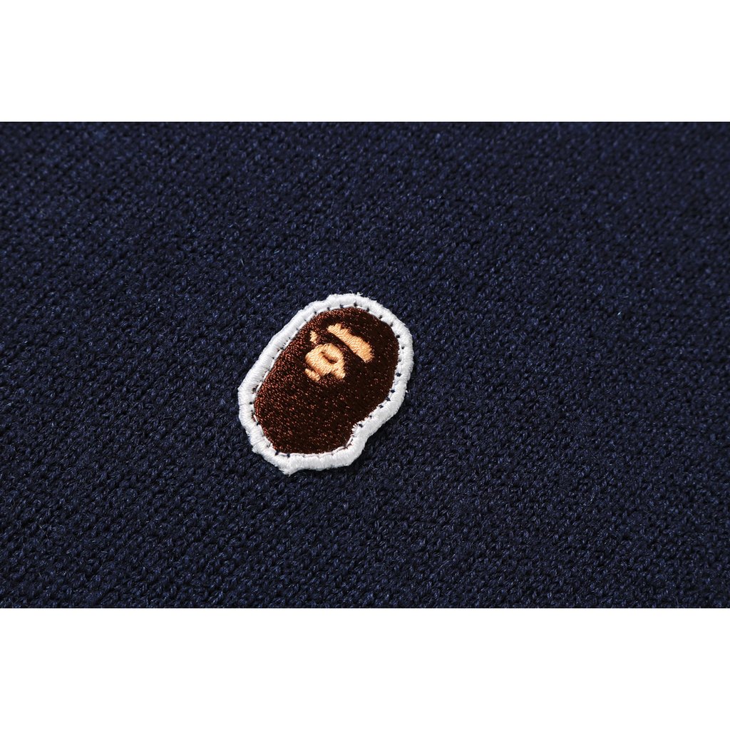 BAPE Wide Knit Crewneck Navy 圖 2