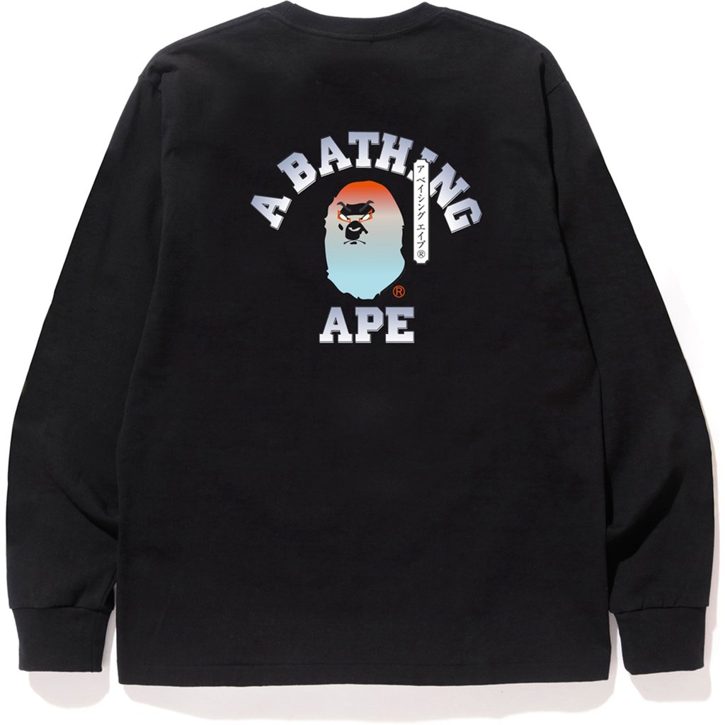 BAPE Kabuki College LS Tee Black