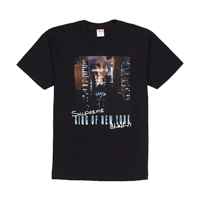 Supreme Christopher Walken King Of New York Tee Black