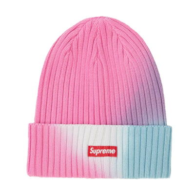 Supreme Overdyed Beanie Pink Tie Dye