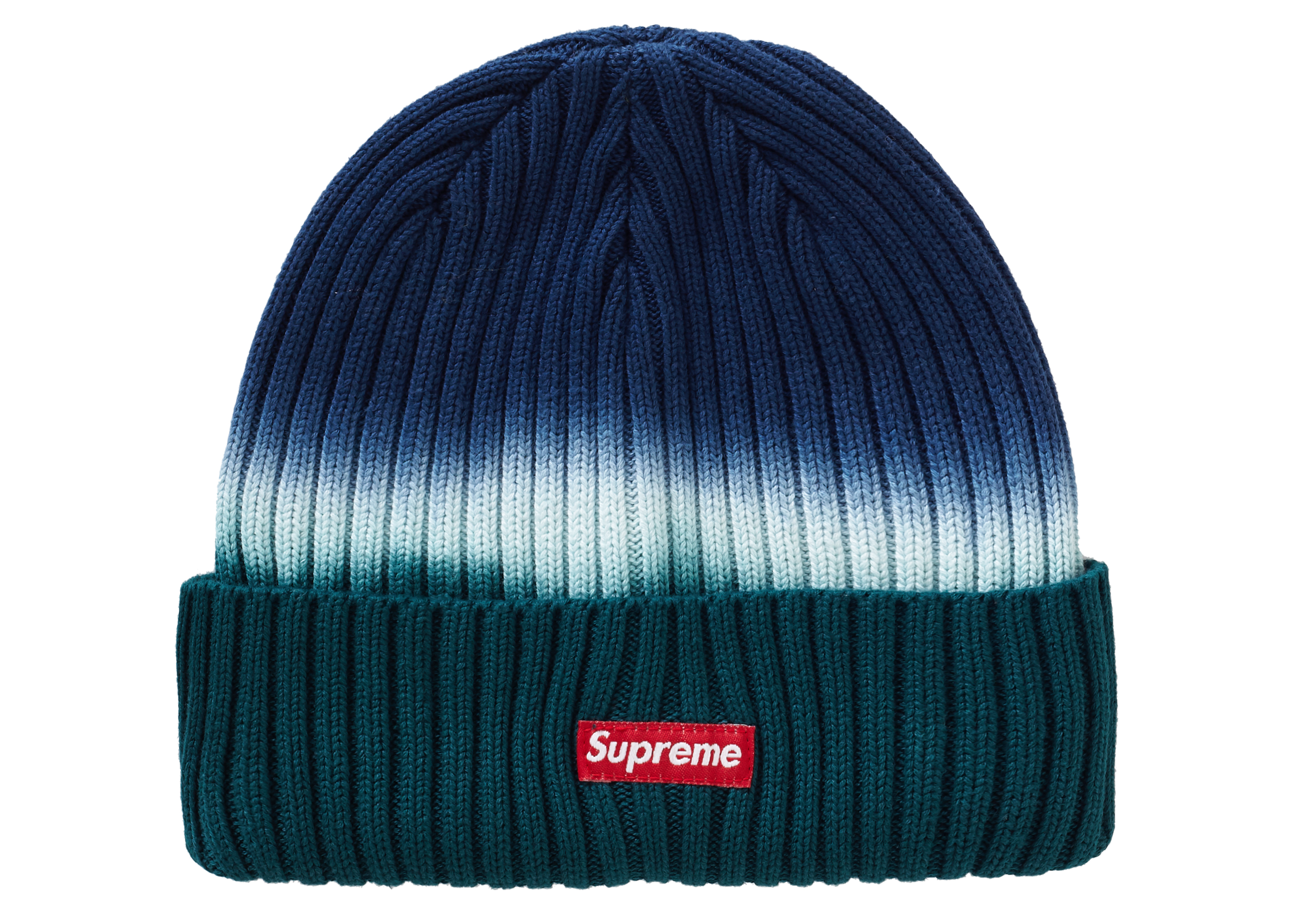 Supreme Overdyed Beanie Teal Tie Dye