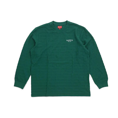 Supreme Rope Stripe LS Top Dark Green