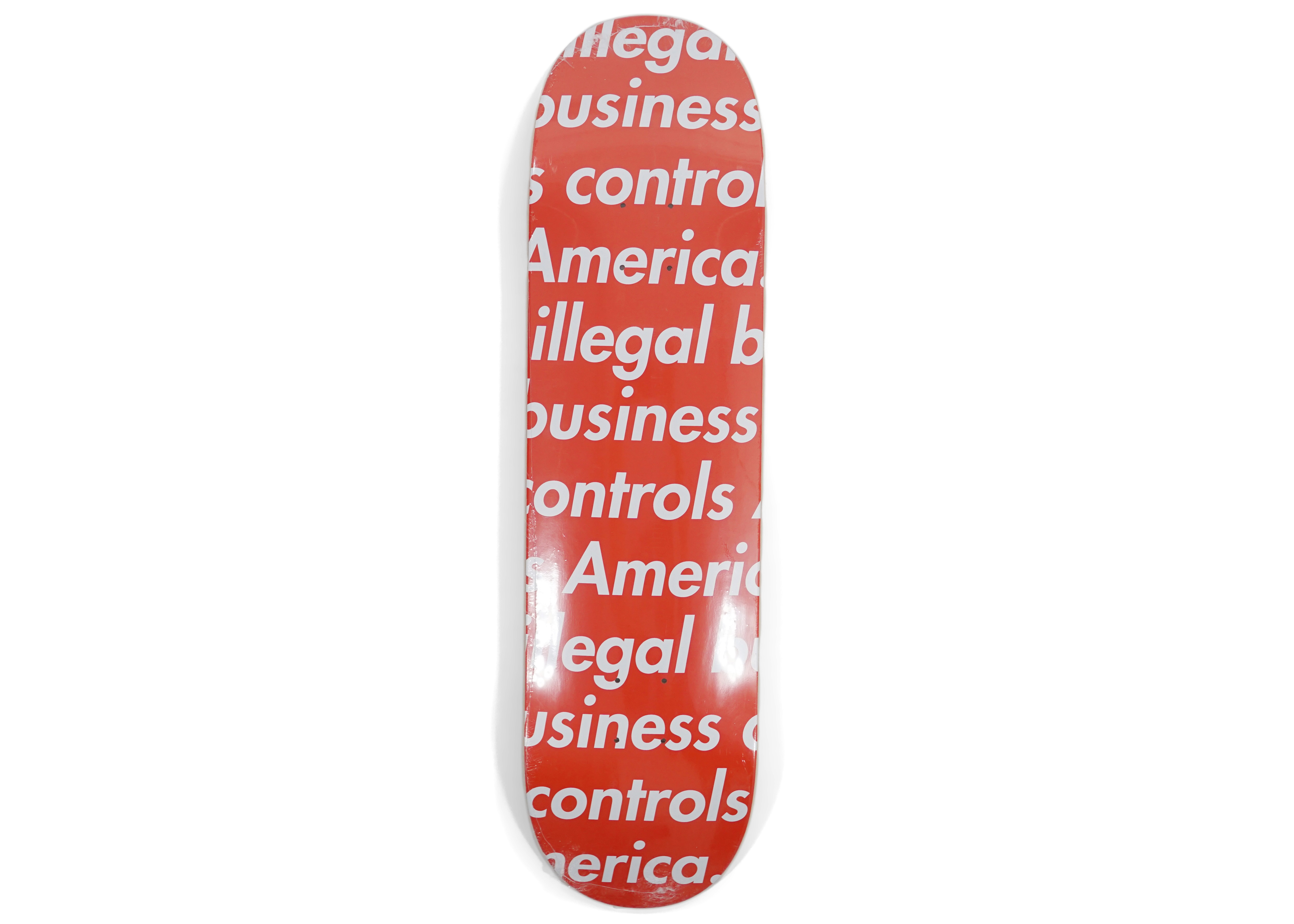 Supreme Illegal Business Skateboard Deck Red - Novelship