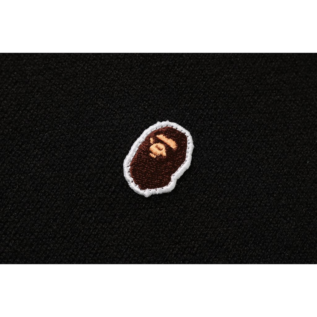 Order BAPE Baju Rajut Longgar Crewneck Hitam