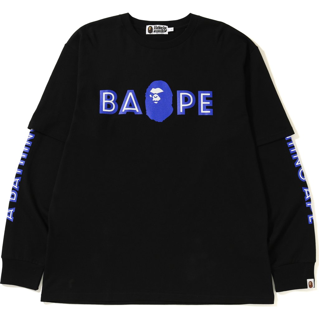 BAPE Relaxed Mad Face LS Tee Black