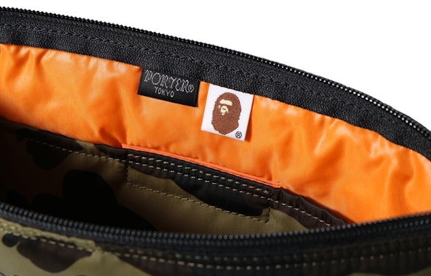 BAPE Porter 1st Camo Sacoche Green Order BAPE Porter 1st Camo Sacoche Green