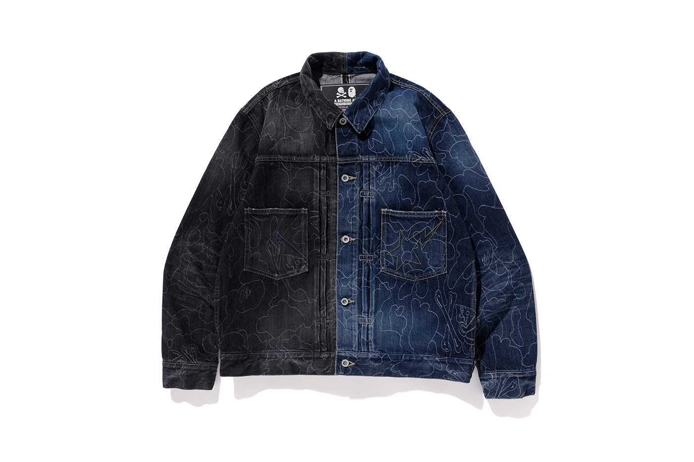 Buy BAPE x NEIGHBORHOOD Savage Stockman Jacket Black Indigo Novelship