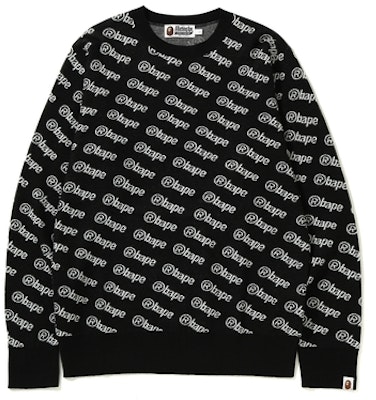 Suéter BAPE Logo Tejido Cuello Redondo Negro Buy Suéter BAPE Logo Tejido Cuello Redondo Negro