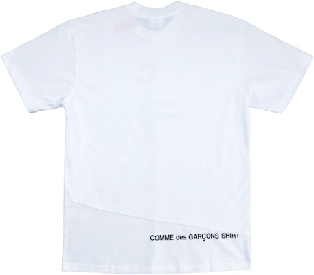 Supreme x Comme des Garçons Split Box Logo Tee White Order Supreme x Comme des Garçons Split Box Logo Tee White