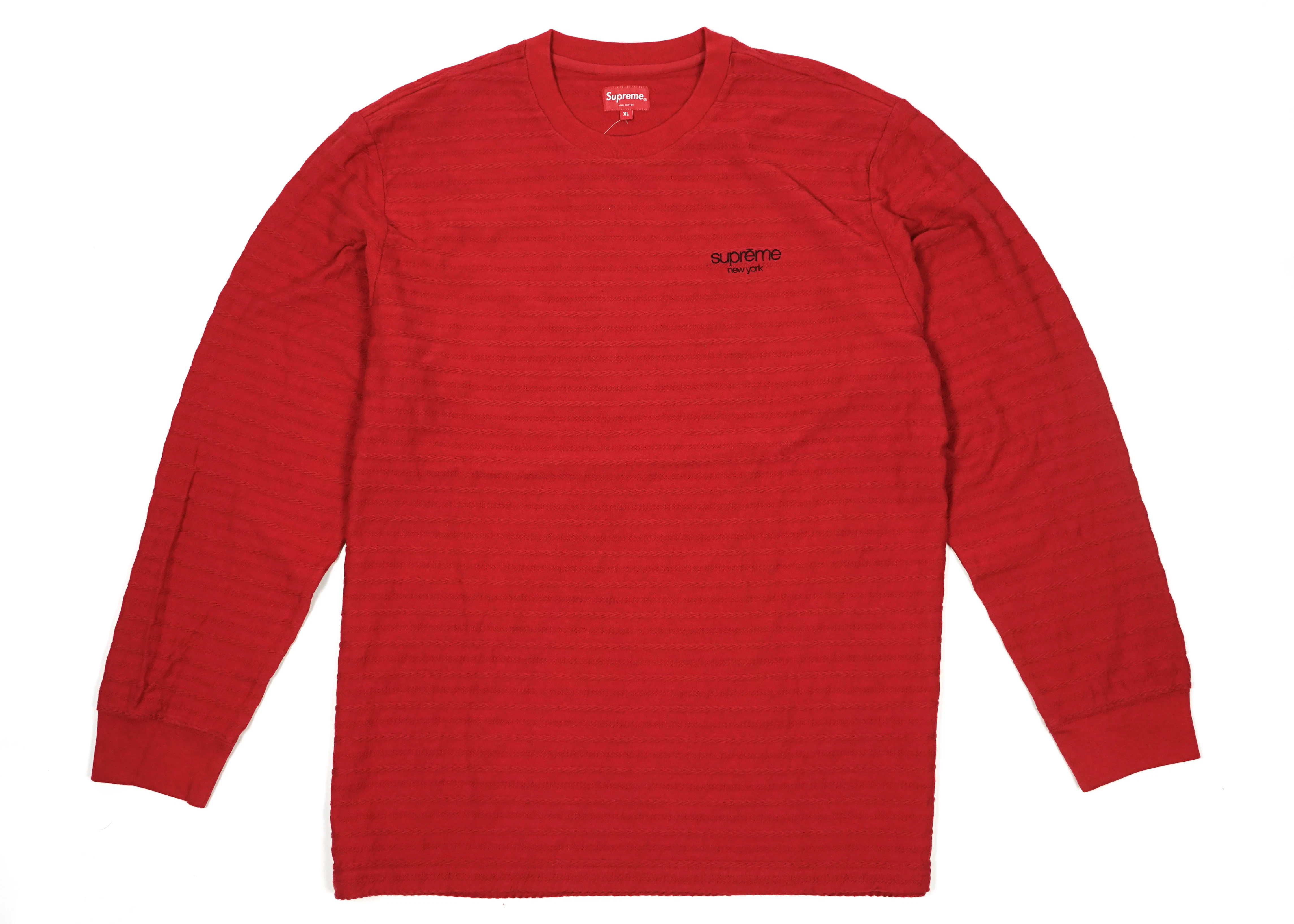supreme-rope-stripe-ls-top-dark-red