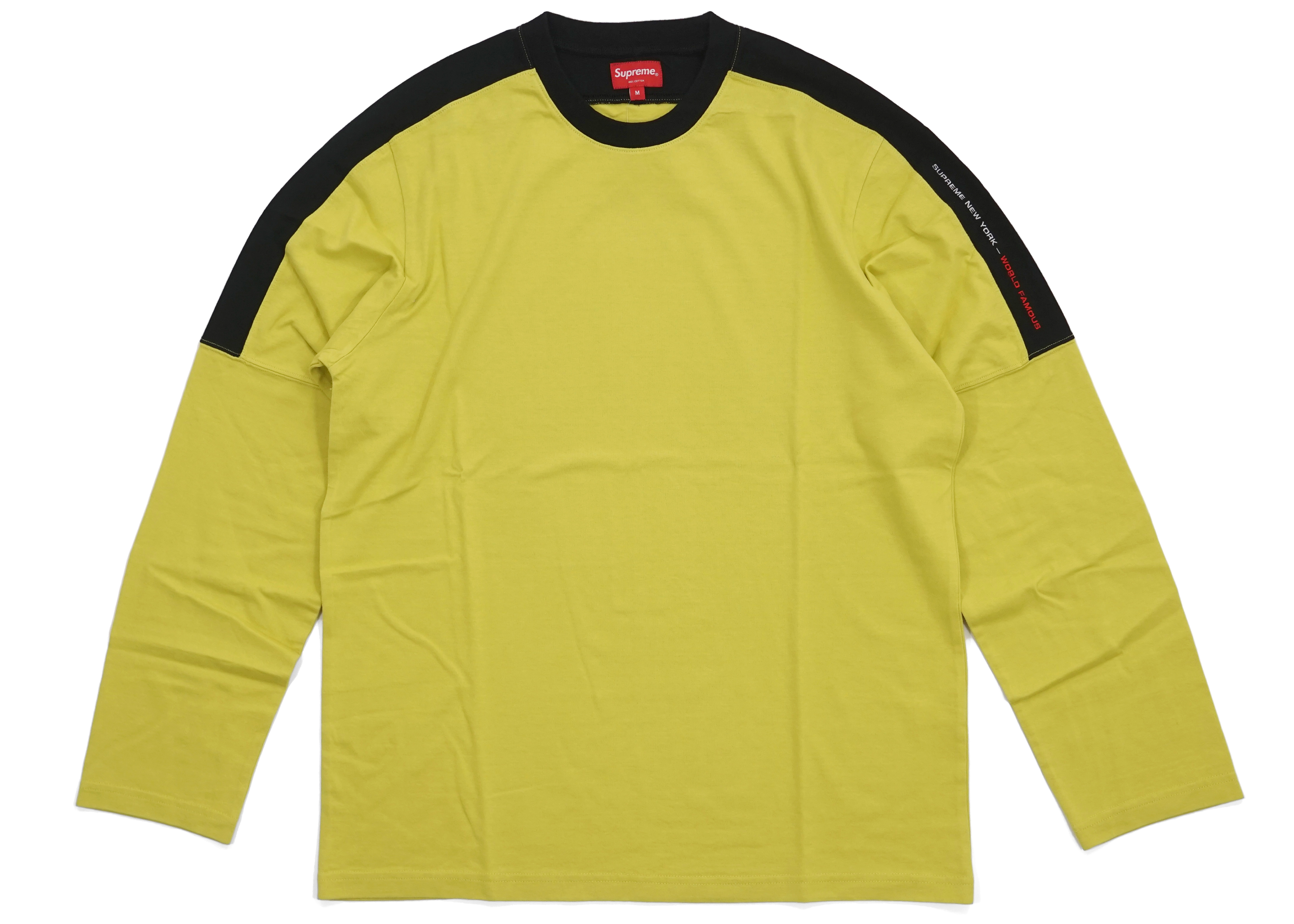 Supreme Paneled LS Top Acid Green
