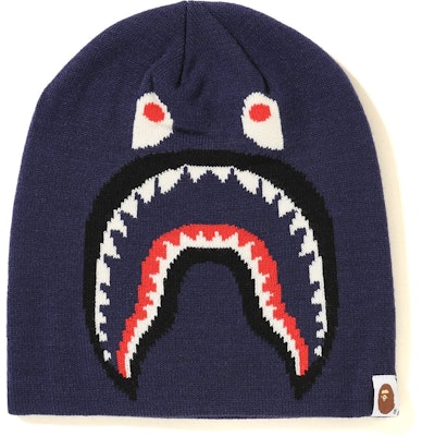 BAPE 2nd Shark Knit Cap Navy Buy BAPE 2nd Shark Knit Cap Navy