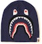 Buy BAPE 2nd Shark Knit Cap Navy