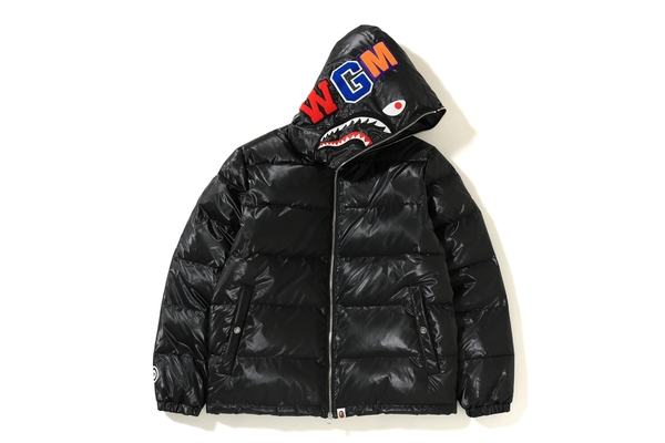 Bape shark down discount jacket