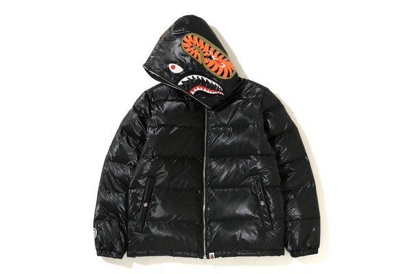 Bape shark cheap down jacket