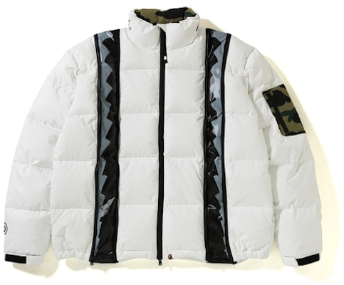 BAPE宽版拉链羽绒夹克白色 Order BAPE宽版拉链羽绒夹克白色