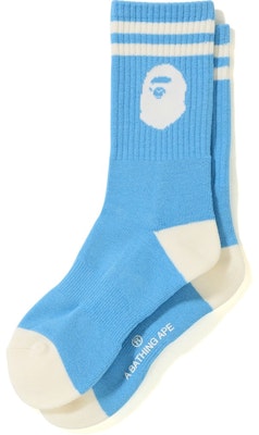 BAPE Ape Head Socks Sax Buy BAPE Ape Head Socks Sax