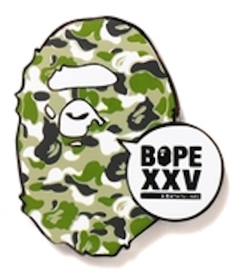 BAPE Store ZOZO XXV Ape Head Pintrill Pins White Buy BAPE Store ZOZO XXV Ape Head Pintrill Pins White