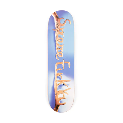 Supreme Fuck You Skateboard Deck Blue
