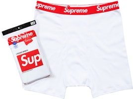 Supreme Hanes Boxer (4 Pack) Briefs White Supreme Hanes Boxer (4 Pack) Briefs White