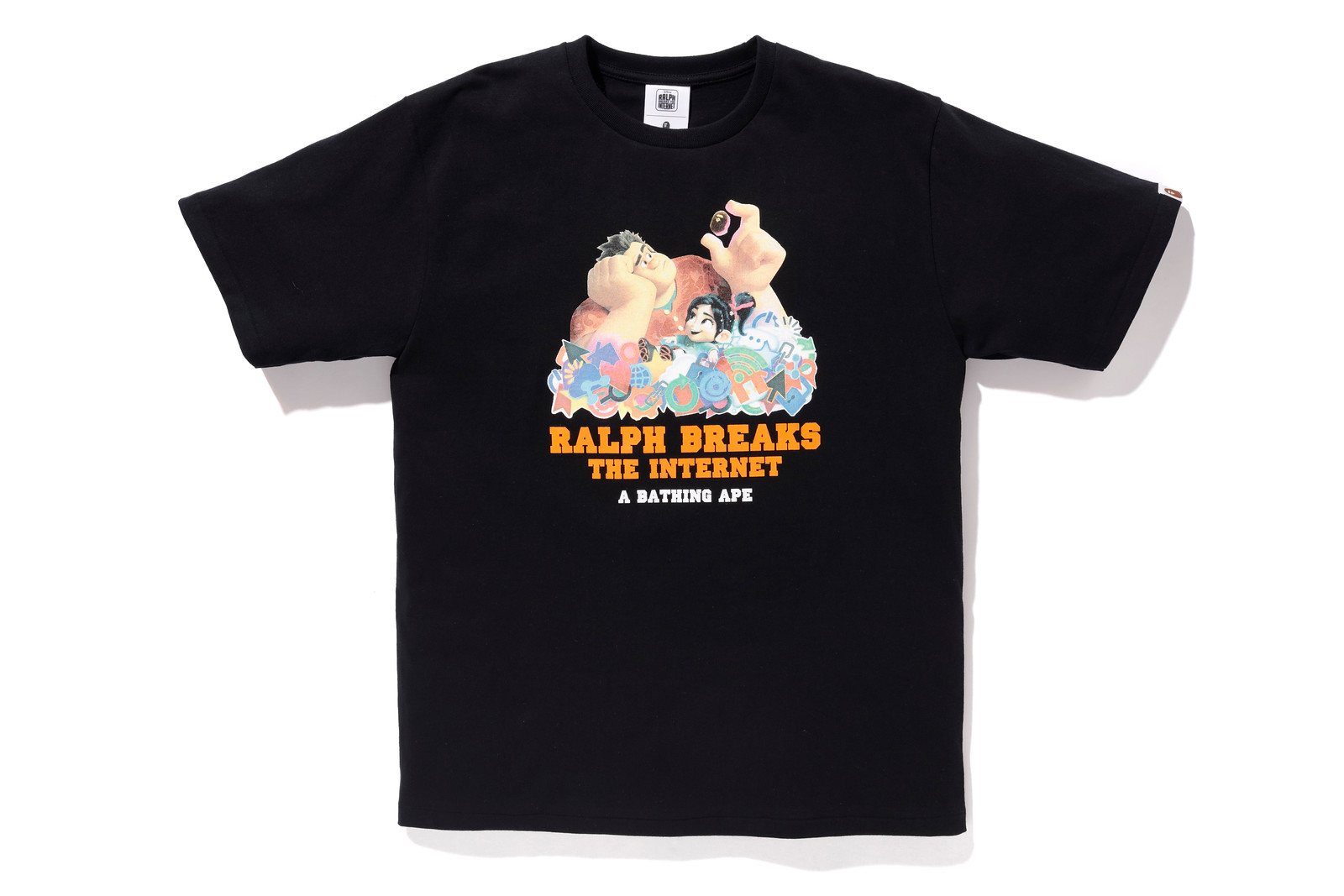 Buy Camiseta Negra BAPE Rompe Ralph Internet 4