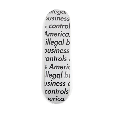 Supreme Illegal Business Deck White